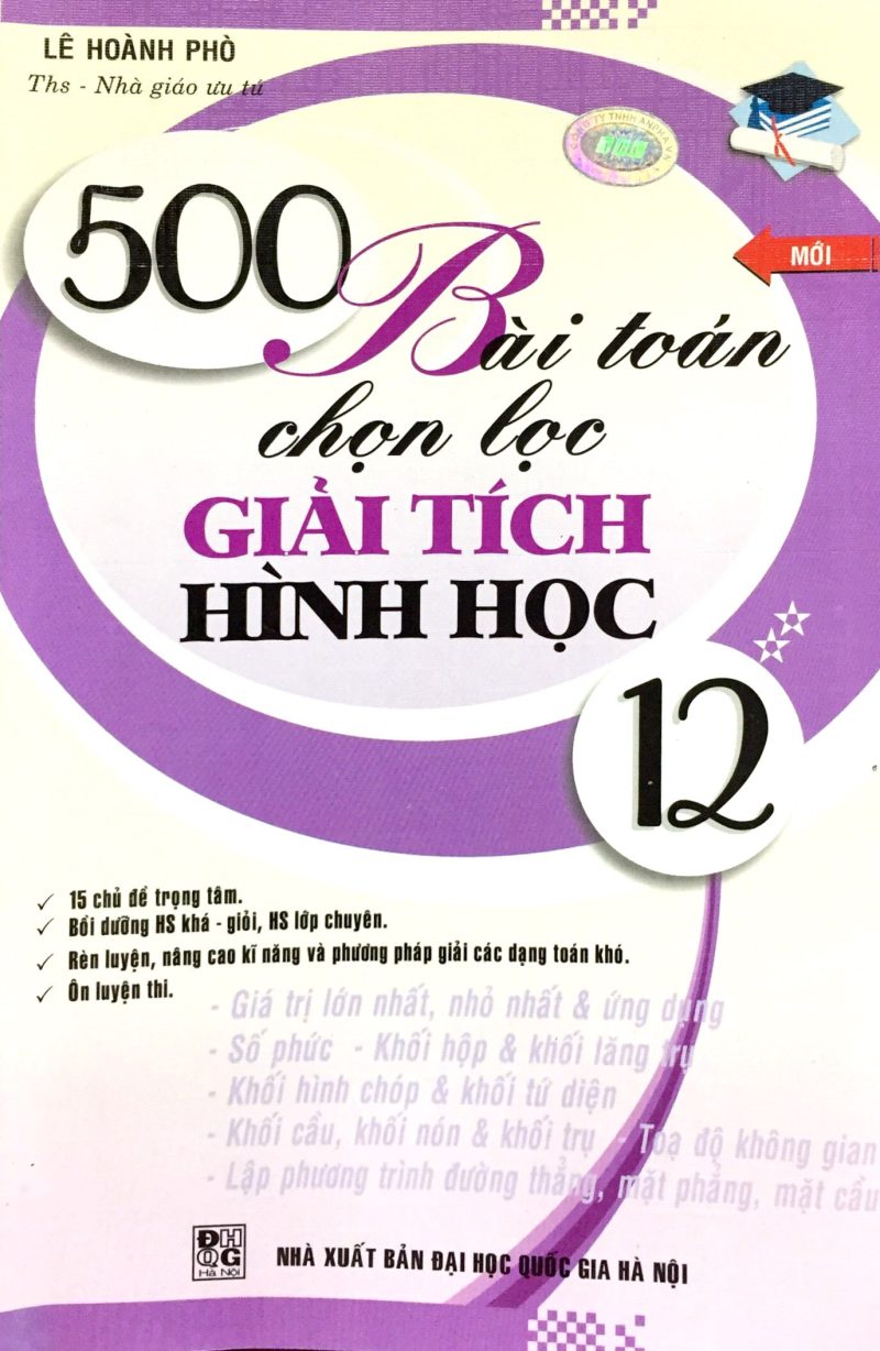 500 Bài Toán Chọn Lọc Giải Tích Hình Học 12 T2 PDF