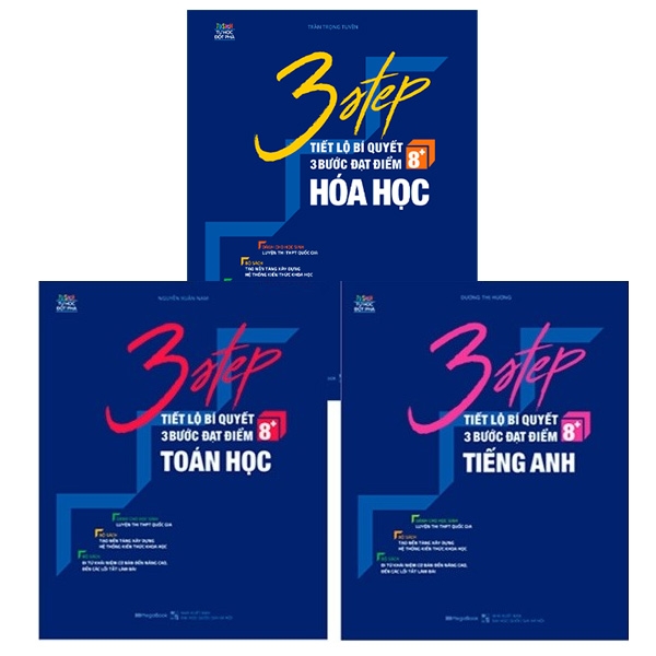 Bộ Sách 3 Step Khối D7 - Tiết Lộ Bí Quyết 3 Bước Đạt Điểm 8+ Toán - Hóa - Anh PDF Bộ Sách 3 Step Khối D7 - Tiết Lộ Bí Quyết 3 Bước Đạt Điểm 8+ Toán - Hóa - Anh PDF