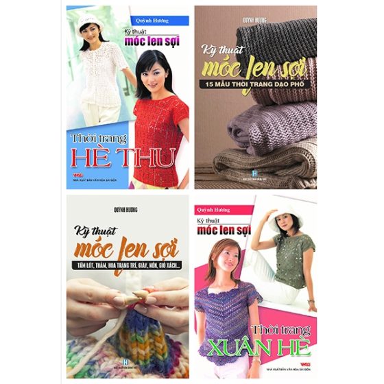 Bộ Sách Móc Len Sợi: Thời Trang Hè Thu Thời Trang Xuân Hè 15 Mẫu Thời Trang Móc Len Sợi Tấm Lót, Thảm, Hoa Trang Trí, Giày, Nón, Giỏ Xách,… PDF