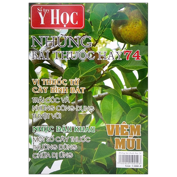 Sổ Tay Y Học - Những Bài Thuốc Hay 74 PDF Sổ Tay Y Học - Những Bài Thuốc Hay 74 PDF