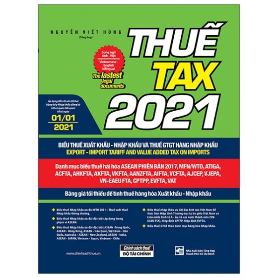 Thuế TAX 2021 - Biểu Thuế Xuất Khẩu - Nhập Khẩu Và Thuế GTGT Hàng Nhập Khẩu (Song Ngữ Anh - Việt) PDF